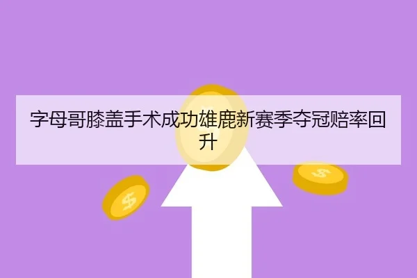 字母哥膝盖手术成功雄鹿新赛季夺冠赔率回升